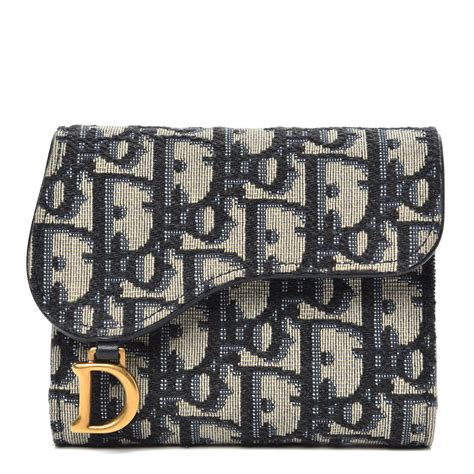 dior saddle wallet size